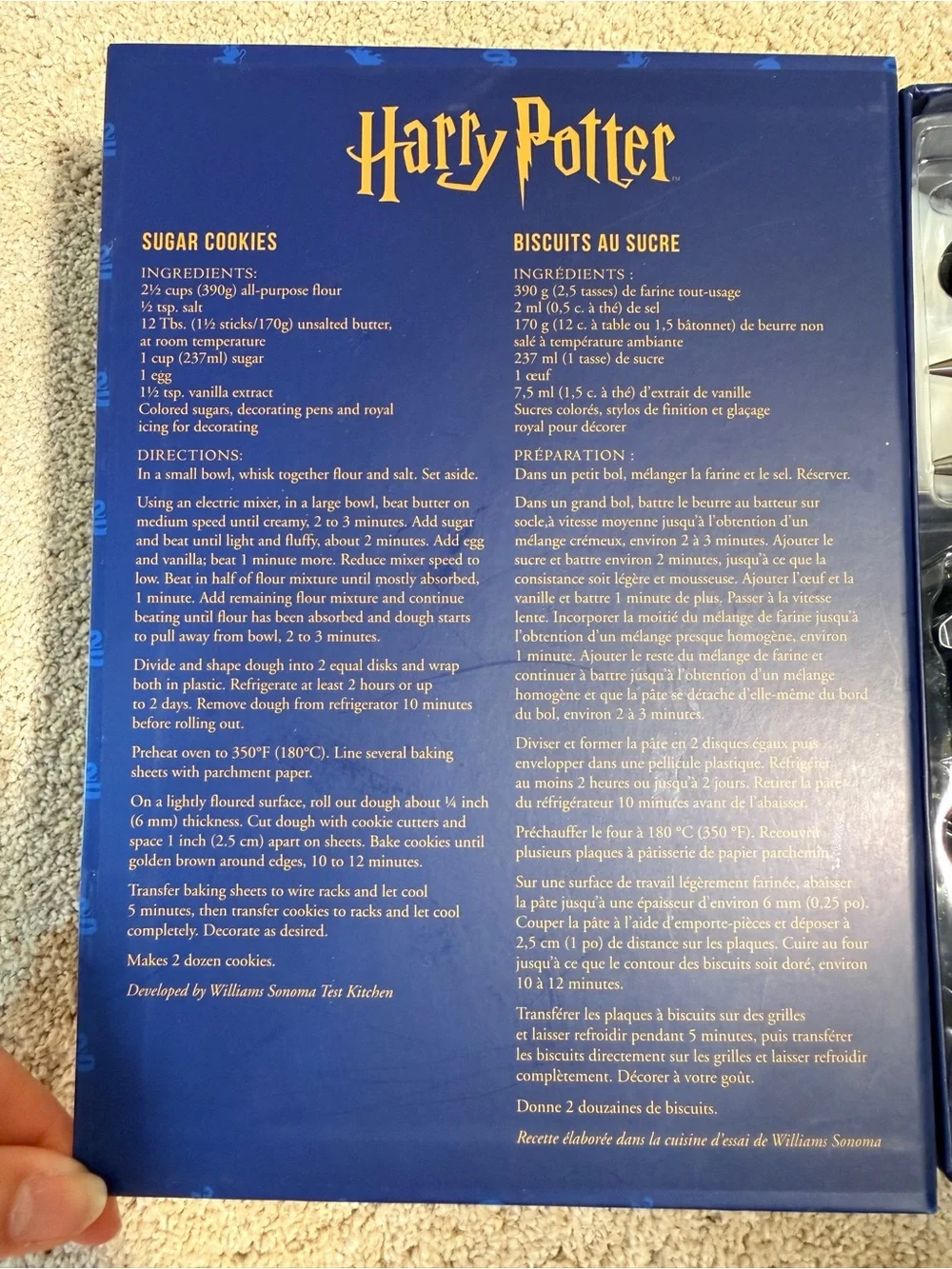 Warner Bros. Harry Potter Cookie Baking Kit - Blue and Gold